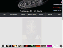Tablet Screenshot of andromedaprotech.com